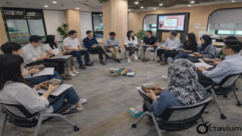 Corporate Kalimba Music Workshop Wellness Event